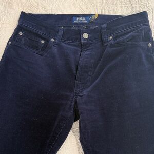 Polo by Ralph Lauren Men's Deep Blue Corduroy Pants